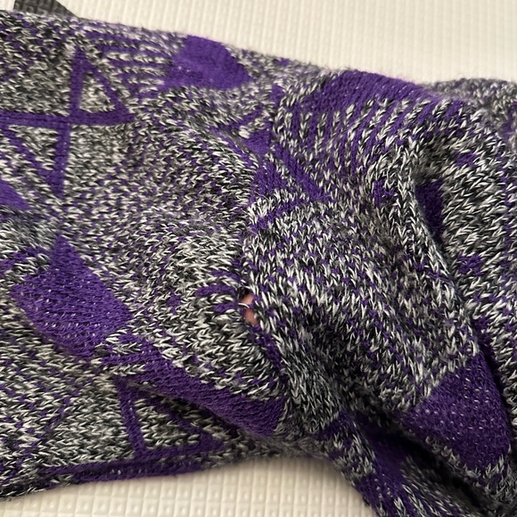Vintage Grey and Purple Deco Knit Sweater - Picture 10 of 10